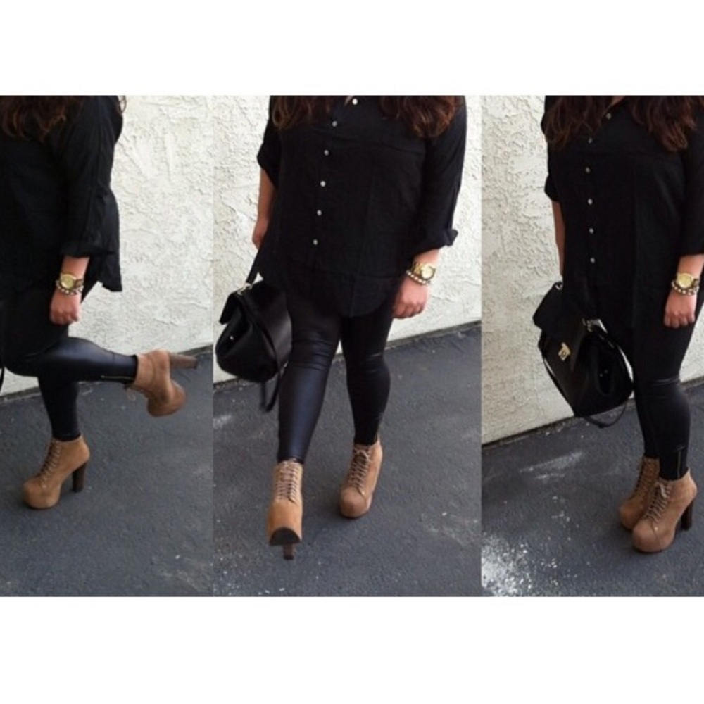 Vintage tan beige Jeffrey Campbell Lita